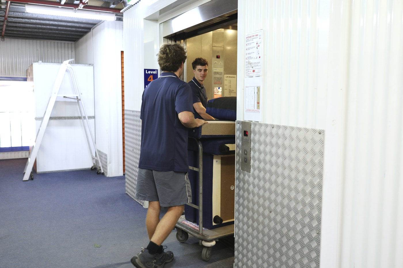 Loading items into a storage lift